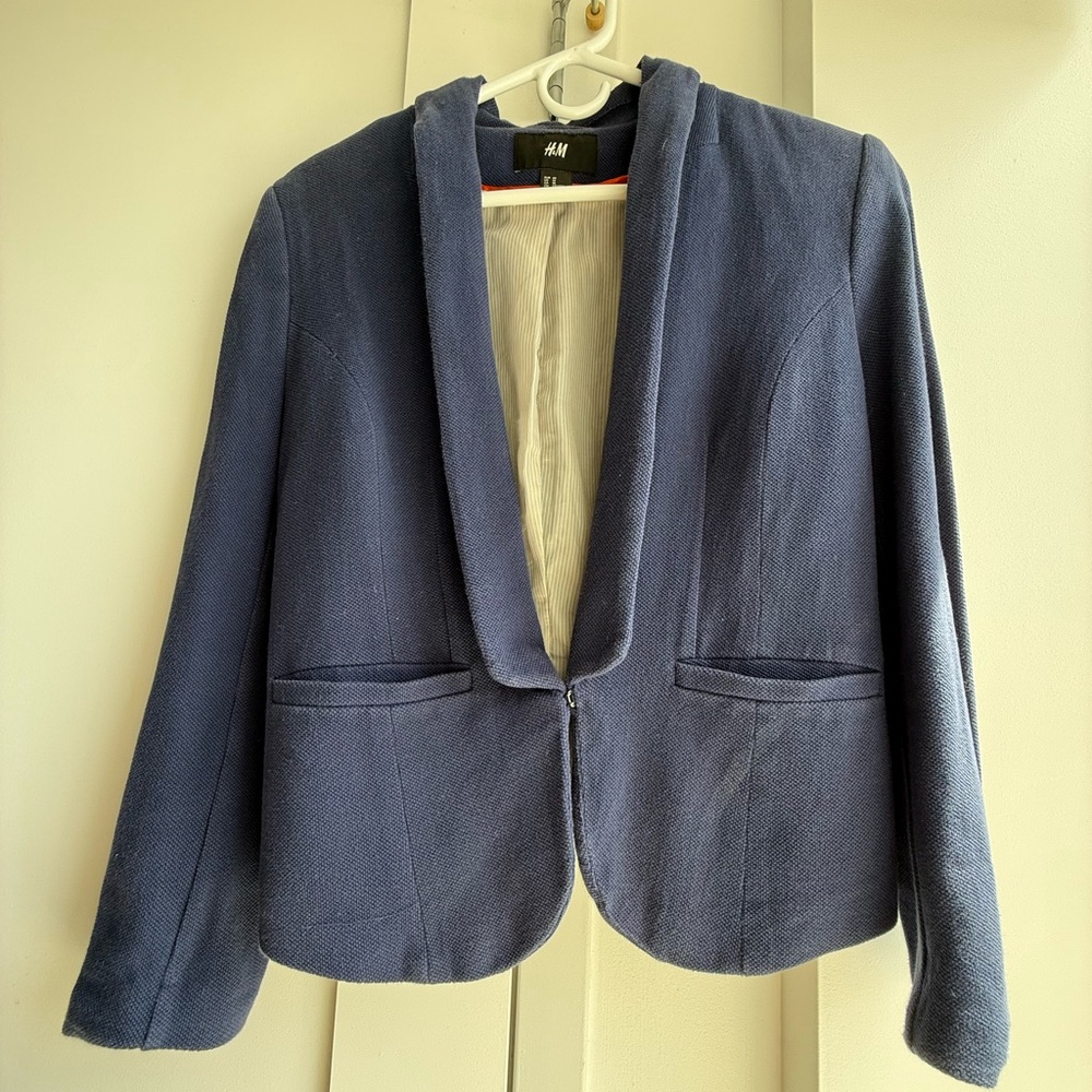 H&M Women's Deep Blue Blazer